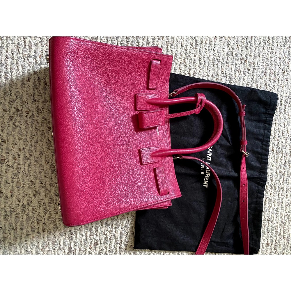 【Sold】YSL Calfskin Baby Sac De Jour in pink - Picture 7 of 11